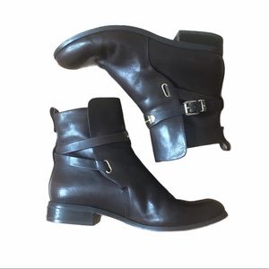 MK leather brown boots